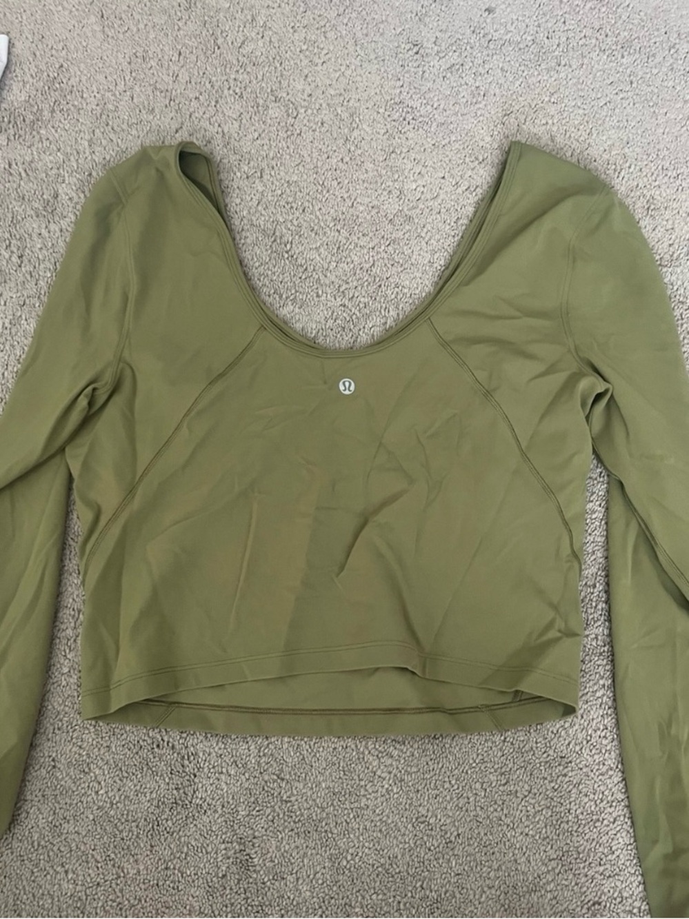 Lululemon Align long sleeve size 12 green - Picture 3 of 3